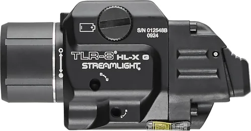 Vista 3 de Streamlight 69475 TLR-8 HL-X G USB Linterna Táctica Recargable de 1000 Lúmenes Montada en Riel para Armas con Láser de Puntería Verde Integrado