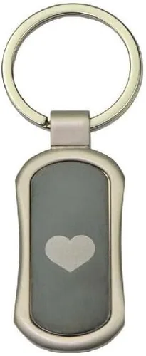 Vista 3 de Flashy Chainz Llavero con texto en inglés I Love You Metal brillante