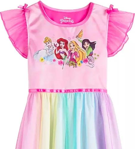 Vista 4 de Disney - Camisón de fantasía congelada para niñas vestido de princesa Elsa Plateado