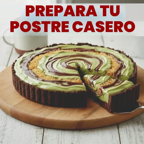 Vista 8 de Dubai - Tarro de chocolate negro para untar de 9.7 onzas con crema de pistacho, Kataifi crujiente