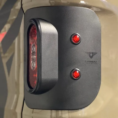 Vista 7 de Luces traseras LED de artillero de cola compatibles con Jeep JT Gladiator, montaje empotrado, aprobado por SAE/DOT