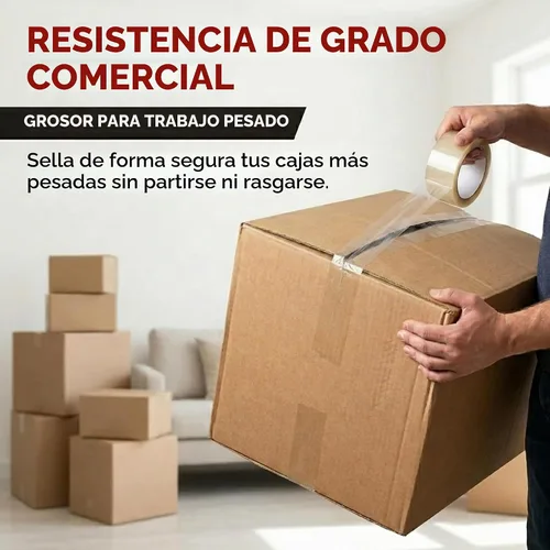 Vista 3 de Cinta adhesiva de embalaje Tape Logic, resistente de 2 pulgadas x 55 yardas, transparente (paquete de 1) Rollo de cinta adhesiva de embalaje