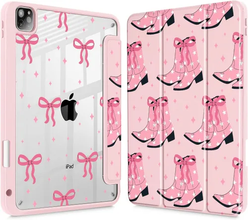Vista 17 de May Chen Funda para iPad Pro de 11 pulgadas M2 de 4ª generación 2022, iPad Pro 11 de 3ª/2ª/1ª generación, Funda con cubierta trasera transparente a