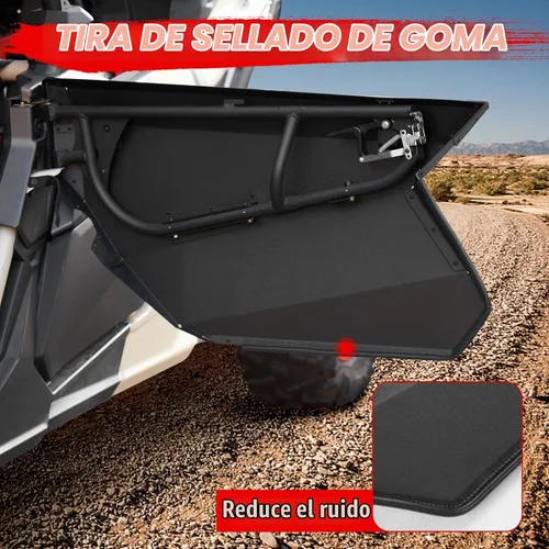 Vista 5 de A & UTV PRO Puertas completas de aluminio X3 para Can-Am Maverick X3/X3 MAX 2017-2024 2025, paneles de puerta de metal resistentes para puertas