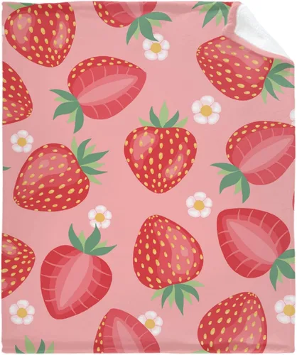 Vista 15 de Darani Manta de franela ligera de fruta de plátano, súper suave y acogedora, cálida y ligera, manta de franela suave de 60 x 50 pulgadas