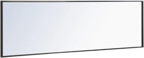 Vista 5 de Elegant Decor Monet - Espejo rectangular con marco de metal (60 x 18 pulgadas), color negro