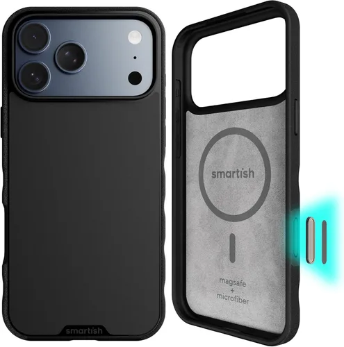 Vista 15 de Smartish® Funda delgada para iPhone 13 Pro - Gripmunk - [ligera + protectora] Funda de agarre fina - Black Tie Affair