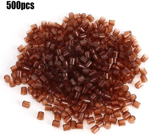 Vista 4 de TOPINCN 500pcs Queen Cría Celular Copa Plástico Marrón Celda Copas Crianza Abeja Miel Suministros de Apicultura