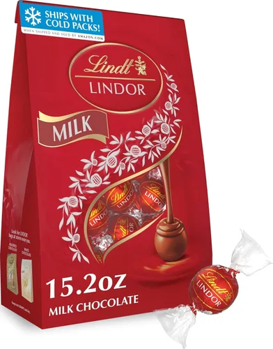 Vista 25 de Lindt Lindor - Trufas de chocolate extra oscuro 60 %, caramelo de chocolate negro con centro de trufa suave y derretida, ideal para regalar, 5.1