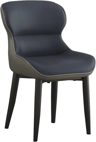 Vista 8 de Dining Chairs Modern Mid Century, Kitchen Dining Chairs Upholstered Back Chair Accent Chairs for Office, Steel Frame Leg Makeup Chair, Bedroom /Beige
