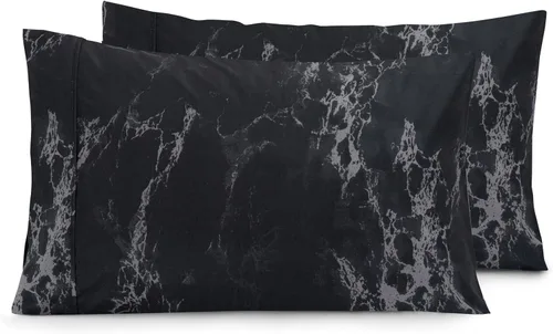 Vista 41 de Elegant Comfort Juego de fundas de almohada ultrasuaves de lujo de 2 piezas - Microfibra premium de calidad hotelera 1500, doble cepillado