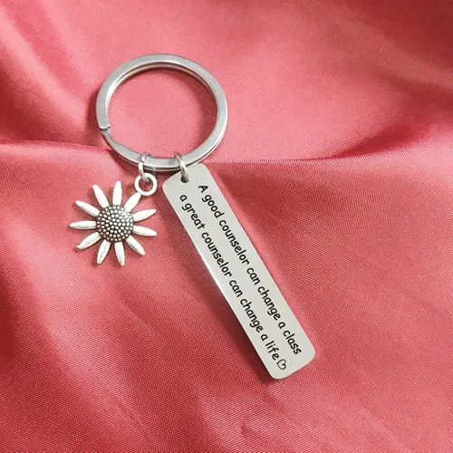 Vista 5 de Llavero de consejero escolar, joyería de apreciación para compañeras de trabajo, joyería para madre, consejero escolar, joyería de cumpleaños