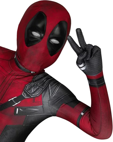 Vista 2 de ugoccam Traje de superhéroe para niños, estilo 3D, disfraz de Halloween y cosplay