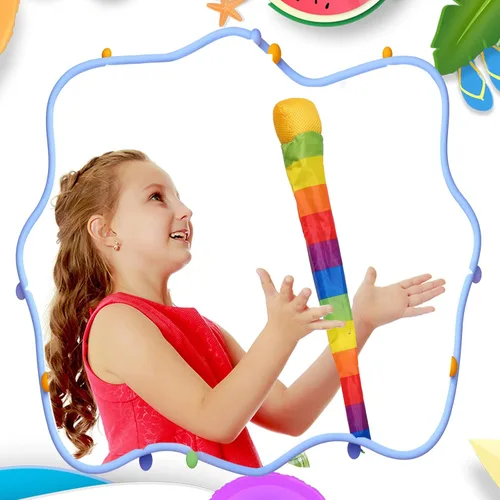 Vista 7 de Chalyna - Bola de tiro y captura con cola para niños, 3 piezas, bola