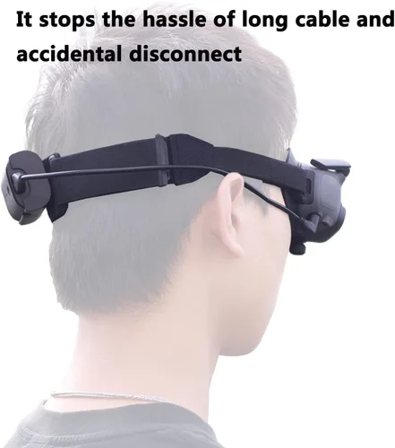 Vista 2 de Cable de alimentación y soporte de batería para DJI Avata Goggles 2 Combo Soporte de clip de batería y cable de carga para gafas Avata Pro-View