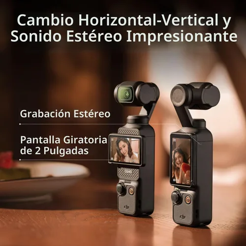 Vista 5 de DJI Osmo Pocket 3 Creator Combo 4K 120fps cardán de mano de 3 ejes, tarjeta SD, bolsa NYC, 1 año plan de atención de NYC y más
