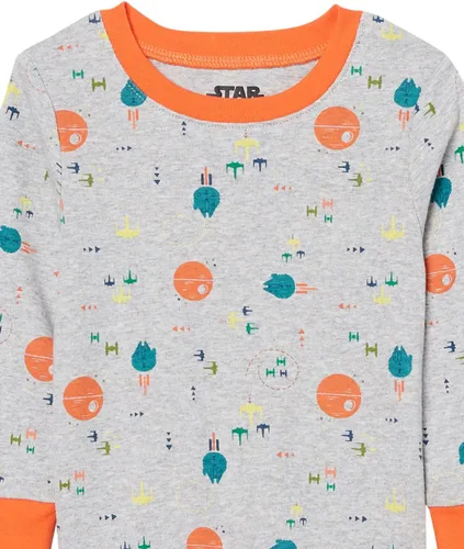 Vista 3 de Tienda Essentials Disney Marvel Star Wars - Pijama de algodón ajustado para niños y niños pequeños