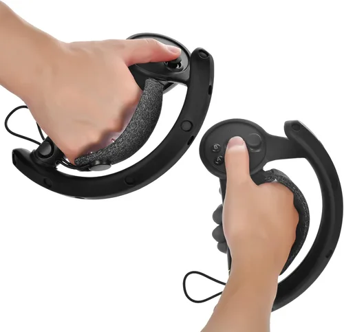 Vista 7 de VR Controller Grips Cover Accessories for Valve Index Valve Index Accessories Sweatproof Anti CollisionBlack