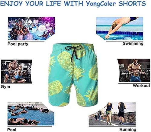 Vista 3 de Pantalones cortos de playa para hombre