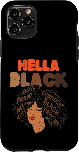 Vista 10 de Funda de regalo para iPhone 14 Hella Black Melanin Afro Woman African Pride BLM