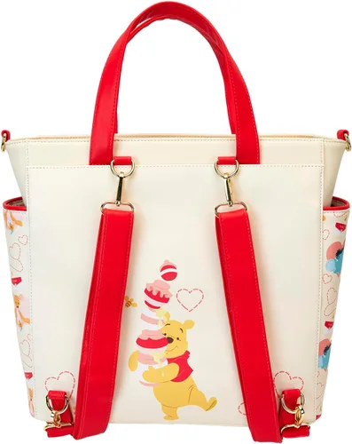 Vista 6 de Loungefly Disney Winnie The Pooh Love - Mochila convertible y bolsa de mano