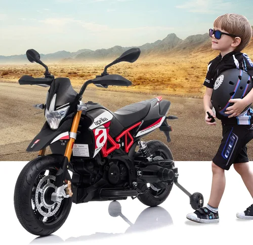 Vista 9 de TOBBI 12 V Aprilia - Motocicleta con licencia para niños