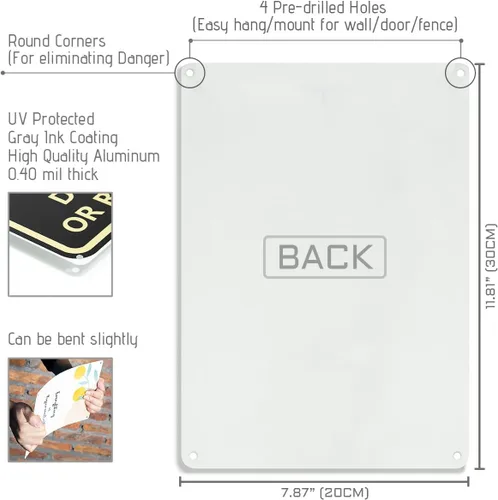 Vista 2 de Bestylez - Por favor coloque los paquetes en la caja, señal de entrega para uso en exteriores de 30 x 20 cm (025)