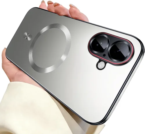 Vista 21 de Funda para iPhone 17, diseño delgado de alta resistencia compatible con MagSafe, fuerte protección magnética a prueba de golpes para pantalla y Negro