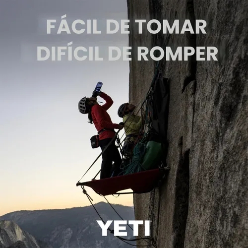 Vista 7 de YETI Botella de agua Yonder con tapa Yonder Chug, ligera, a prueba de fugas y sin BPA