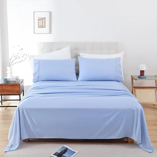 Vista 23 de Whitney Home Textile Juego de Sábanas Twin, Sábanas de Cama de Microfibra Suave de Hotel Tamaño Twin, Bolsillo Extra Profundo, Juego de Sábanas