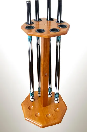 Vista 8 de Soporte para tacos de billar independiente, accesorios de mesa de billar con capacidad para 8 tacos, soporte para tacos de billar, soporte de pie