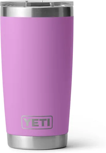 Vista 34 de YETI Rambler - Vaso de acero inoxidable con aislamiento al vacío de 20 onzas con tapa MagSlider Todo acero inoxidable