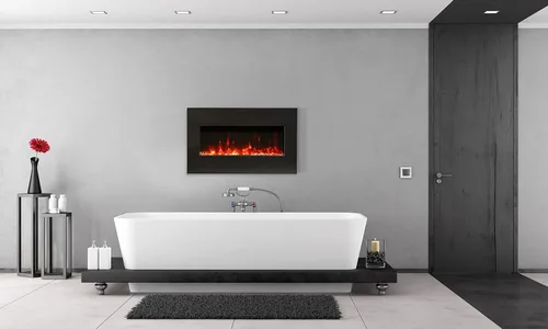 Vista 7 de Amantii BI-30 Extraslim Chimenea eléctrica interior o exterior