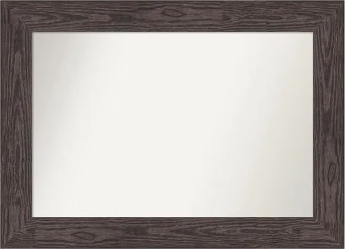 Vista 583 de Amanti Art Espejo personalizado, espejo de baño negro puente, espejo de pared o espejo de tocador de baño sobre el fregadero (26 x 26 pulgadas)