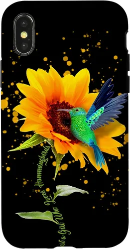 Vista 5 de Just a Girl who Love Hummingbirds Sunflower Bird Cute Flower Case for iPhone 17