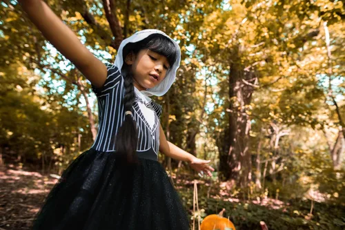 Vista 6 de Disney Nightmare Before Christmas Jack Skellington - Vestido de cosplay para niñas pequeñas a grandes