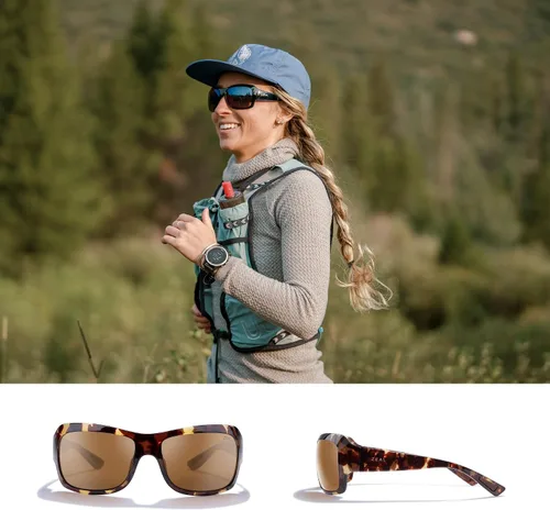 Vista 2 de Zeal Optics Womens Nucla Cat-Eye Wrap Polarized Sunglasses
