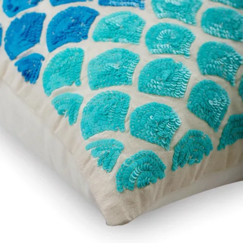 Vista 7 de The HomeCentric Funda de almohada personalizada, fundas de almohada decorativas, 14 x 14 pulgadas (13.8 x 13.8 in), color azul, fundas de almohada