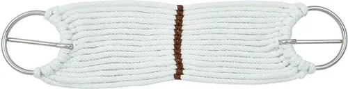 Vista 2 de Mustang Pony Cinch con anillo y lengua, color blanco, 22 pulgadas