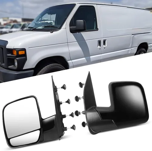 Vista 48 de Espejo Lateral del Conductor o del Pasajero Compatible con 1980-1996 Para Ford F150 1980-1996 Para Ford F250 1980-1996 Para Ford F350 Operado