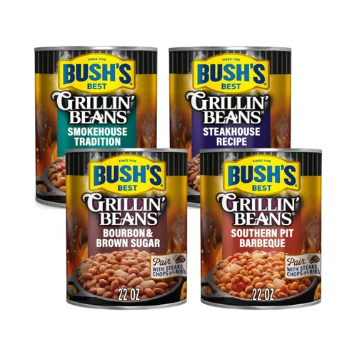 Vista 17 de Bush's Best Paquete variado de frijoles horneados dorados y frijoles blancos Hominy de 1 CT