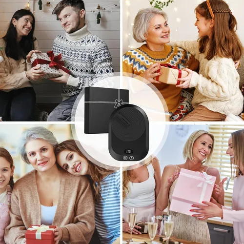 Vista 7 de Calentador de taza de café para escritorio, calentador eléctrico de taza de café con 3 ajustes de temperatura, calentador de café inteligente