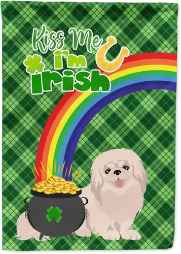 Vista 179 de Caroline's Treasures WDK4731GF - Bandera decorativa para jardín del día de San Patricio, color negro y tostado, Airedale Terrier, para jardín