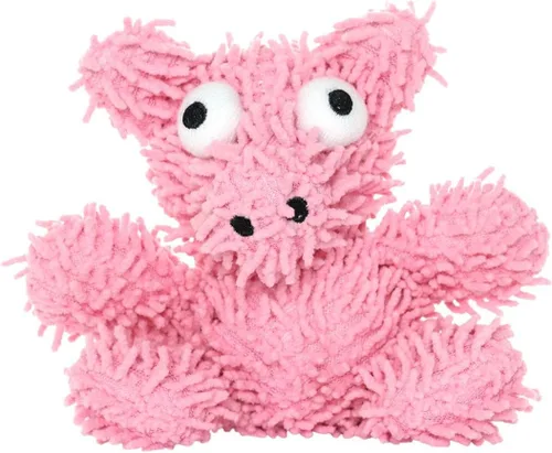 Vista 12 de MIGHTY® Paquete de 2 juguetes pequeños de microfibra para perros Panda Juguete de peluche ultra duradero con múltiples capas y costuras