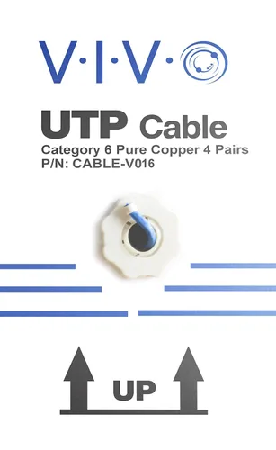 Vista 7 de VIVO - Cable Ethernet Cat6 a granel de cobre de 250 pies Azul