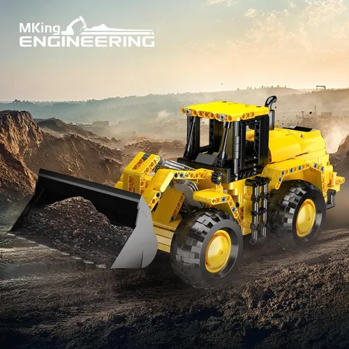 Vista 2 de Mould King 17084 - Juego de construcción de modelos de cargador de ruedas, más de 910 piezas, kit de montaje de vehículo de construcción MOC
