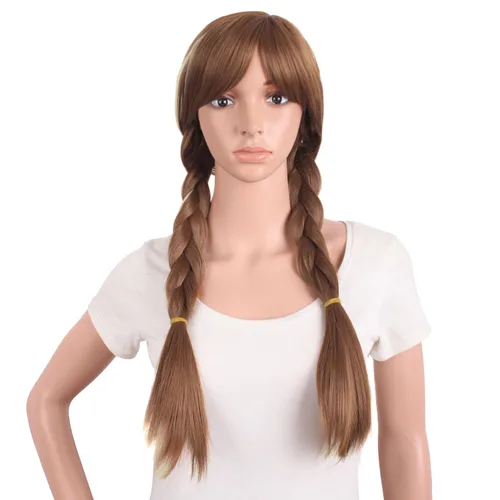 Vista 20 de MapofBeauty - Peluca de cabello largo y rizado en espiral para disfraz de cosplay (azul celeste)