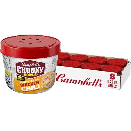 Vista 14 de Campbell's Chunky Chili con Frijoles, 15.25 oz. Tazón para Microondas