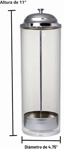 Vista 3 de Prodyne F-36 despachador de popotes de acrílico con 36 popotes, Blanco, Paquete de 1, Blanco