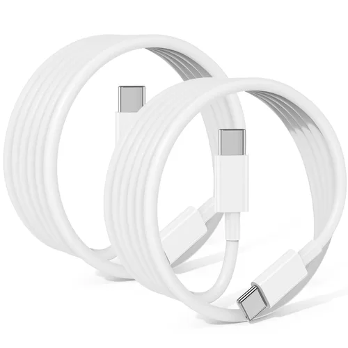 Vista 8 de Paquete de 3 cables negros [3.3 pies+3.3 pies + 6 pies] USB A a USB C, cable USB a USB C Carplay para iPhone 16 15 Pro Plus Pro Max, para iPad